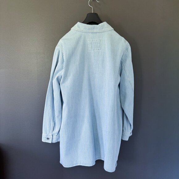 Old Navy Railroad-Stripe Jean Shacket PLUS 2X NWT - Picture 3 of 7